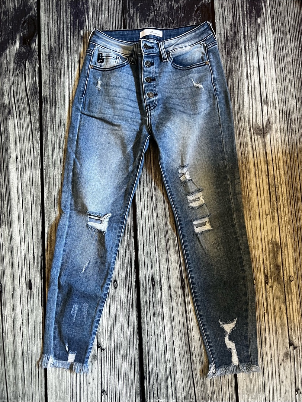 Kancan Blue Distressed Women’s Jeans